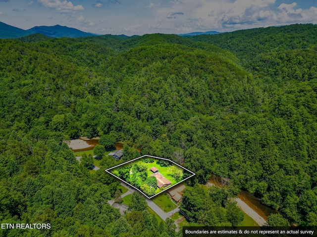 2255 Citico Rd, Vonore, TN 37885 - view of property location with a forest and property parcel outlined