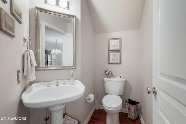 614 Chapel Point Ln, Knoxville, TN 37934 - half bath featuring toilet and wood finished floors