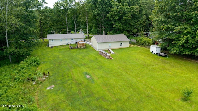 1010 Smallwood Rd, Jamestown, TN 38556 - aerial view of property and surrounding area featuring a heavily wooded area