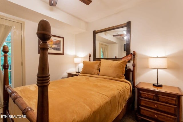 541 Johnson Ln Unit 2, Gatlinburg, TN 37738 - bedroom featuring a ceiling fan