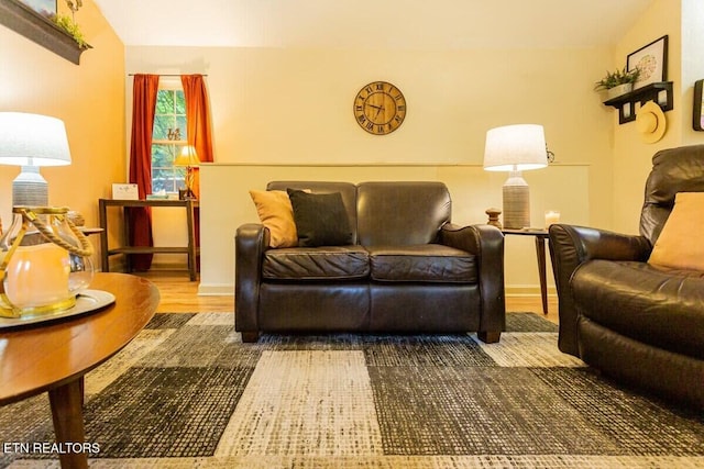 516 Proffitt Rd Unit 2, Gatlinburg, TN 37738 - living room with wood finished floors and lofted ceiling