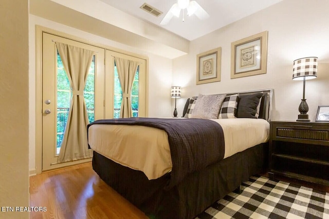 516 Proffitt Rd Unit 2, Gatlinburg, TN 37738 - bedroom featuring wood finished floors and a ceiling fan