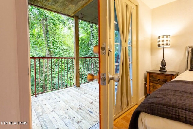 516 Proffitt Rd Unit 2, Gatlinburg, TN 37738 - doorway to outside featuring wood-type flooring