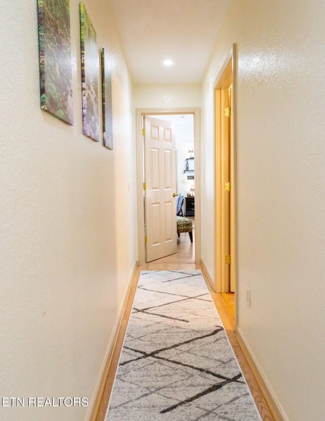516 Proffitt Rd Unit 2, Gatlinburg, TN 37738 - hall with light wood-type flooring and baseboards