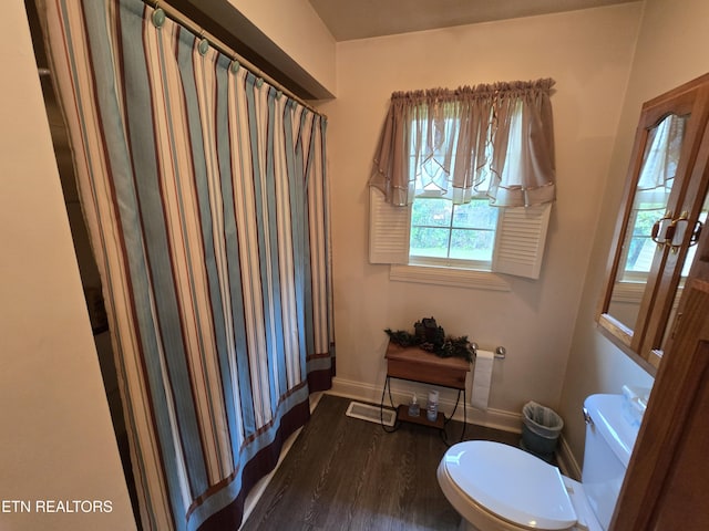 340 Machine Branch Rd, Ewing, VA 24248 - bathroom featuring wood finished floors and curtained shower