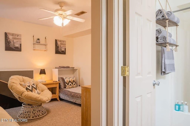 520 Proffitt Rd Unit 1, Gatlinburg, TN 37738 - bedroom with carpet and a ceiling fan