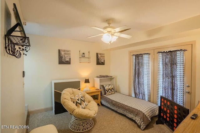 520 Proffitt Rd Unit 1, Gatlinburg, TN 37738 - bedroom with a ceiling fan and carpet flooring