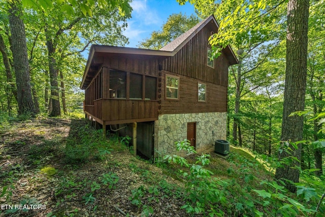 4372 Boogertown Rd Unit 2, Sevierville, TN 37876 - back of property featuring stone siding