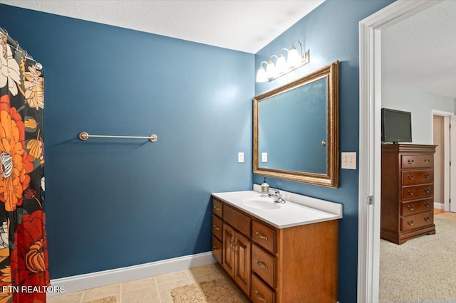 667 Pine Hollow Rd, Jacksboro, TN 37757 - full bath with vanity and a textured ceiling