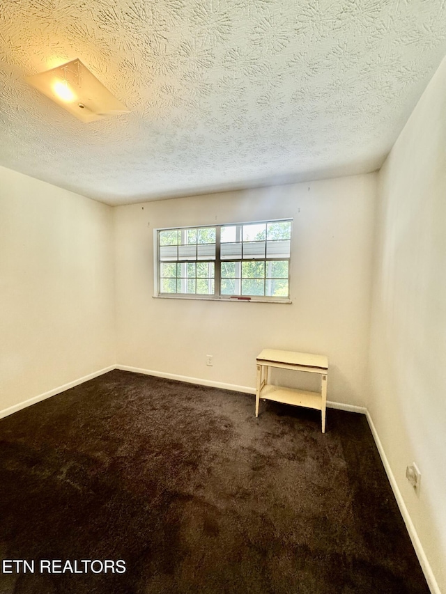 121 Ida Hertzler Ln, Knoxville, TN 37934 - empty room featuring dark carpet and a textured ceiling