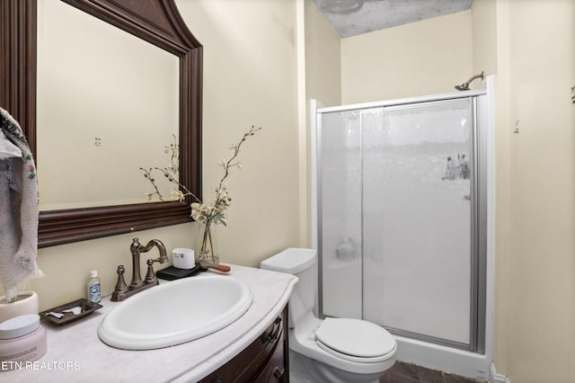 201 Locust Dr, Lafollette, TN 37766 - bathroom featuring a shower stall and vanity