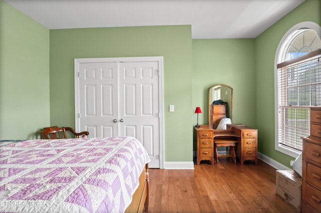 201 Locust Dr, Lafollette, TN 37766 - bedroom with wood finished floors and a closet