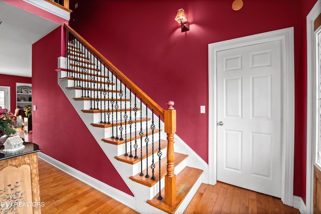 201 Locust Dr, Lafollette, TN 37766 - stairs with hardwood / wood-style flooring