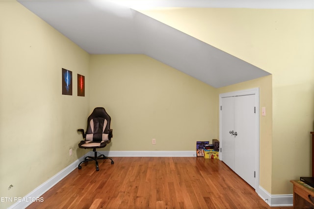 201 Locust Dr, Lafollette, TN 37766 - unfurnished room with wood finished floors and vaulted ceiling