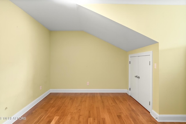 201 Locust Dr, Lafollette, TN 37766 - additional living space featuring light wood-type flooring and vaulted ceiling