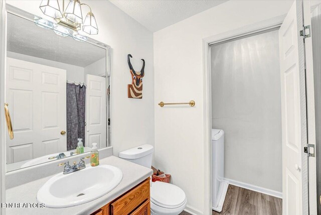 4802 Beverly Field Way, Knoxville, TN 37918 - full bathroom featuring vanity, wood finished floors, and a textured ceiling