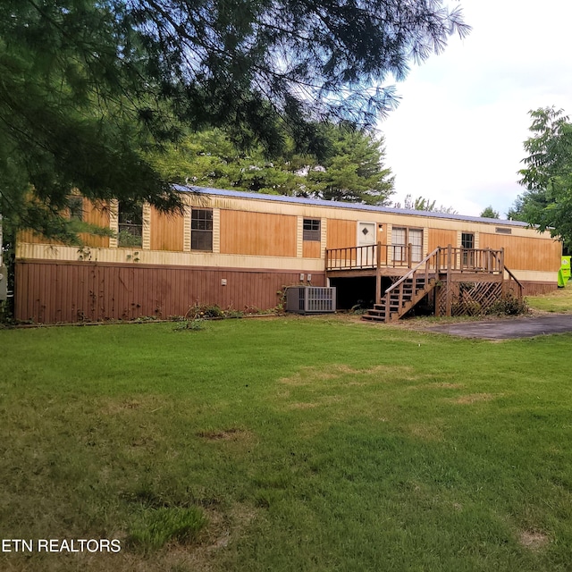 581 Disco Loop Rd, Friendsville, TN 37737 - back of house with a deck and stairway