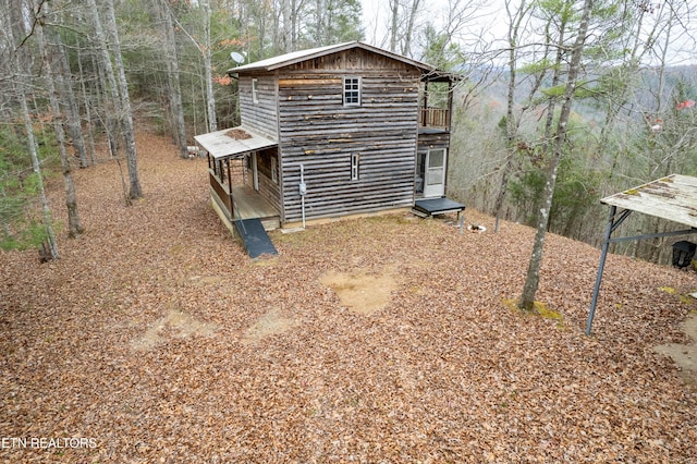 1855 Catoosa Rd, Wartburg, TN 37887 - view of property exterior featuring a balcony