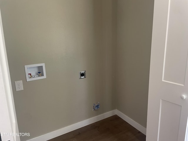 1112 Whispering Pine Ln, Jamestown, TN 38556 - laundry room featuring hookup for a washing machine, hookup for an electric dryer, and dark wood finished floors