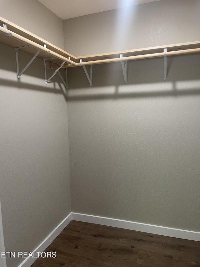 1112 Whispering Pine Ln, Jamestown, TN 38556 - spacious closet with dark wood finished floors
