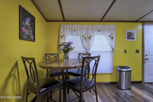 1872 Mitchell Farm Rd, Sevierville, TN 37876 - dining area featuring dark wood finished floors and baseboards