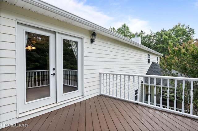 440 Indian Hills Rd, Oneida, TN 37841 - wooden terrace featuring french doors