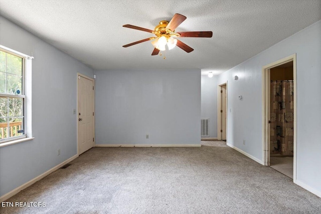 546 Park Rd, Caryville, TN 37714 - carpeted spare room featuring plenty of natural light, ceiling fan, and a textured ceiling