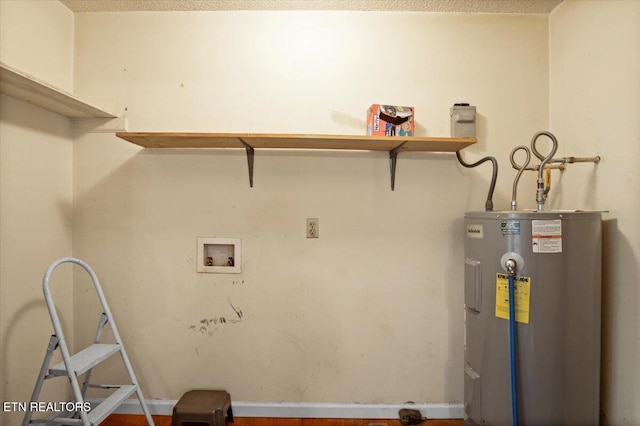 546 Park Rd, Caryville, TN 37714 - washroom featuring water heater and hookup for a washing machine