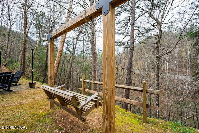 3322 Covered Bridge Way, Sevierville, TN 37862 - view of yard with a wooded view