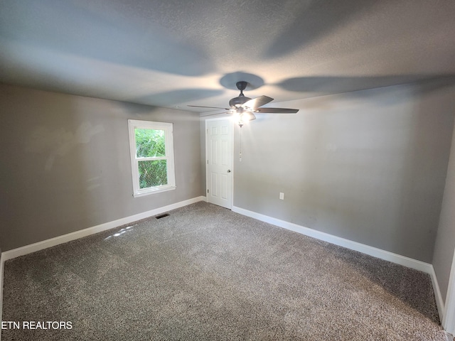 308 E Prospect St, Lafollette, TN 37766 - carpeted spare room featuring ceiling fan and a textured ceiling