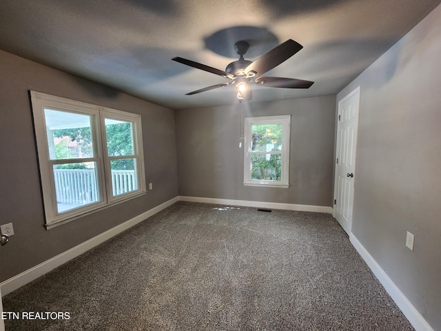 308 E Prospect St, Lafollette, TN 37766 - carpeted spare room featuring plenty of natural light and ceiling fan