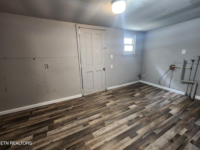 308 E Prospect St, Lafollette, TN 37766 - spare room featuring dark wood finished floors and baseboards