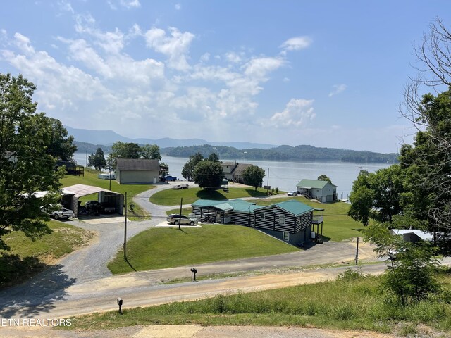 1908 Inskip Ln, Dandridge, TN 37725 - drone / aerial view of a water and mountain view