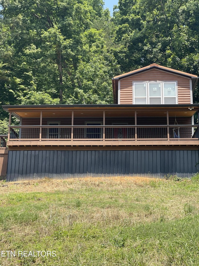 1908 Inskip Ln, Dandridge, TN 37725 - view of front of property with a wooded view