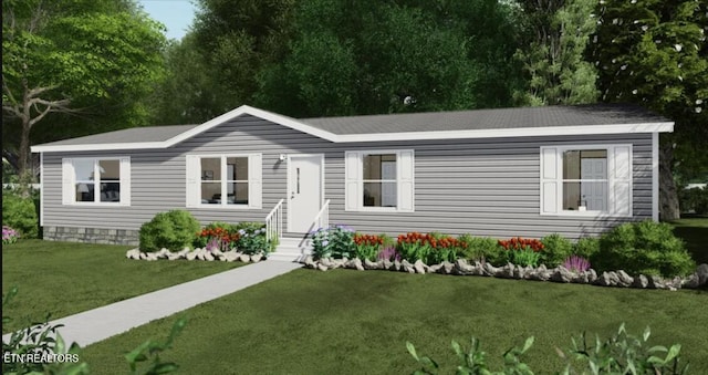 116 Garfield St, Rockwood, TN 37854 - manufactured / mobile home featuring entry steps and a front yard
