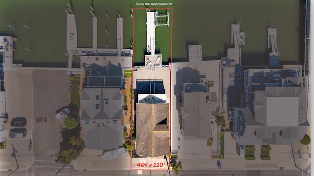 2568 Ocean Dr, Avalon, NJ 08202 - aerial view of property's location featuring property parcel outlined
