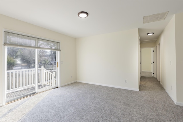 view of carpeted empty room