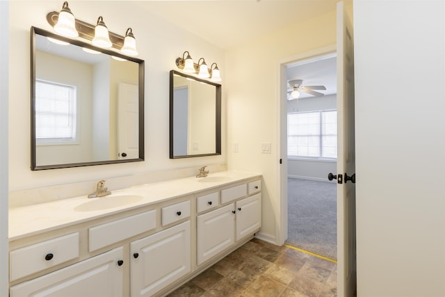 bathroom with vanity