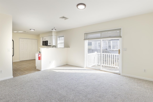 view of carpeted empty room