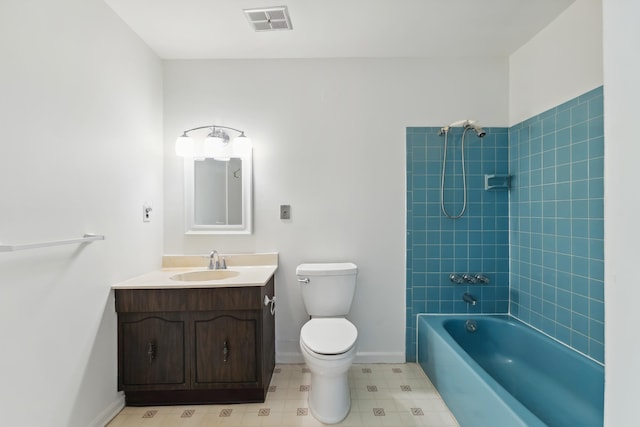 1 Cypress Ct, Rio Grande, NJ 08242 - bathroom featuring vanity, toilet, baseboards, and  shower combination