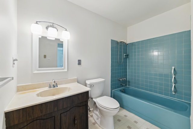 1 Cypress Ct, Rio Grande, NJ 08242 - bathroom featuring toilet, vanity, and shower / washtub combination
