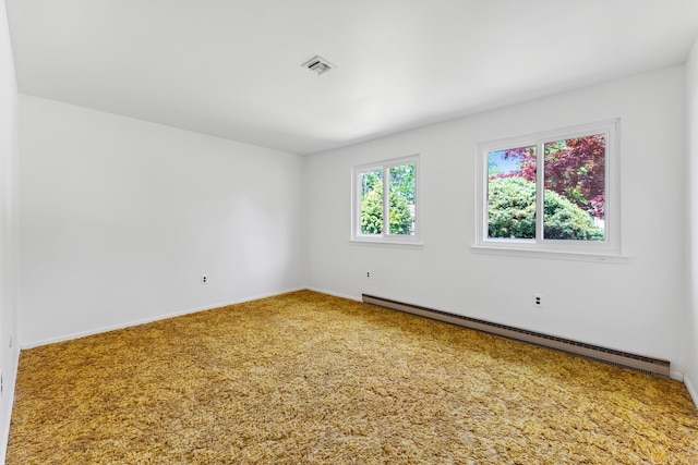 1 Cypress Ct, Rio Grande, NJ 08242 - carpeted spare room featuring a baseboard radiator and baseboards