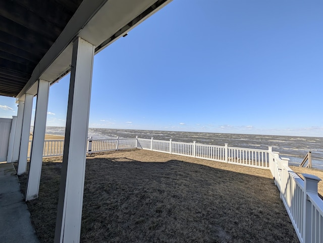 6 Pierces Point Rd, Cape May Court House, NJ 08210 - fenced backyard featuring a water view