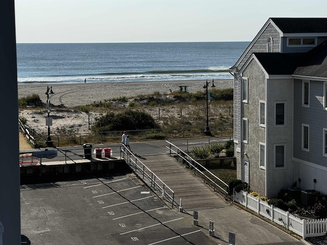 water view featuring a beach view