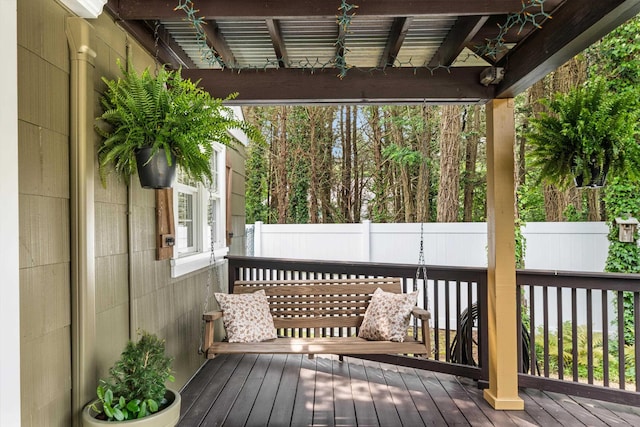 2068 N Shore Rd, Clermont, NJ 08210 - view of wooden terrace