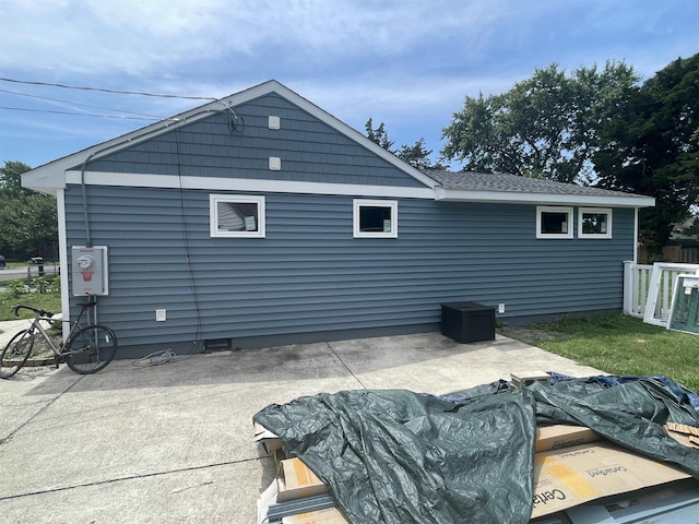 rear view of house featuring a patio area