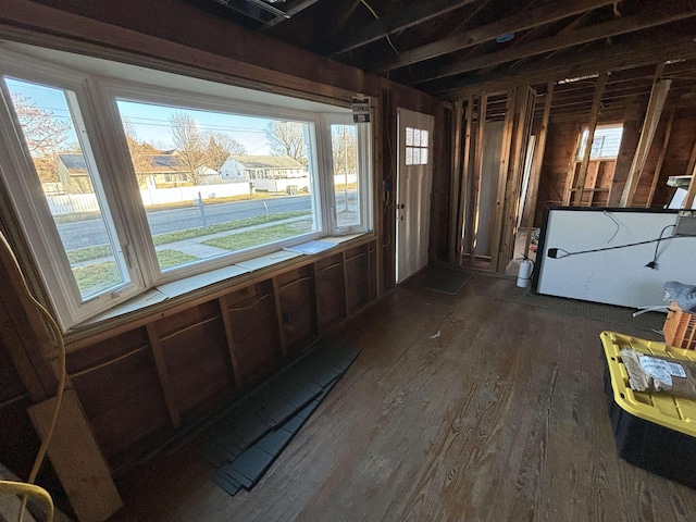 misc room featuring dark hardwood / wood-style floors