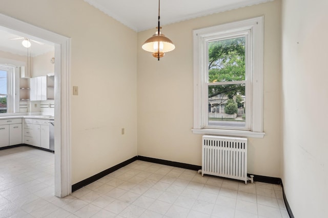 102 S Derby Ave, Ventnor, NJ 08406 - spare room featuring radiator and healthy amount of natural light