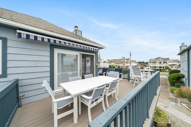 13 93rd St Unit 5, Stone Harbor, NJ 08247 - deck with outdoor dining area and a residential view