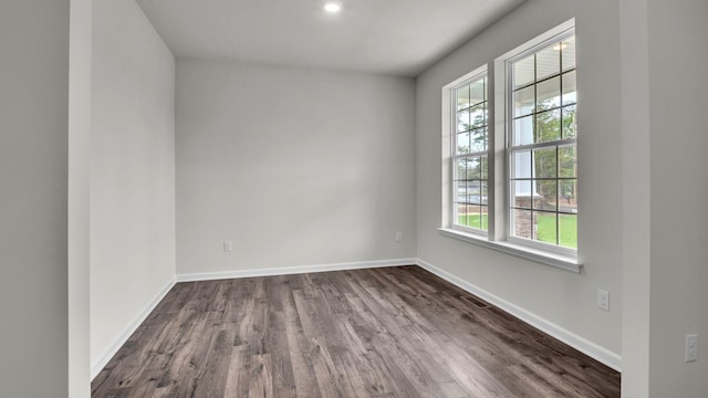 1113 Rte 9 S, Palermo, NJ 08223 - empty room with plenty of natural light, baseboards, and dark wood finished floors